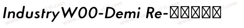 IndustryW00-Demi Re字体转换